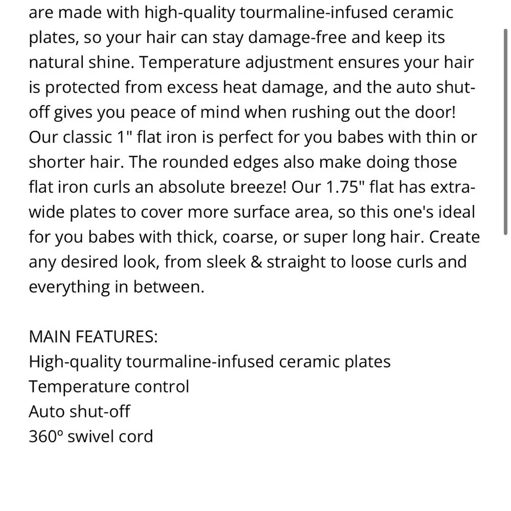 FoxyBae Baby Blush Pink Flat Iron 1” Inch - Picture 3 of 11